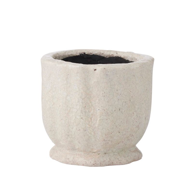 Life Botanic Desney Ceramic Pot 13.5x12.5cm White