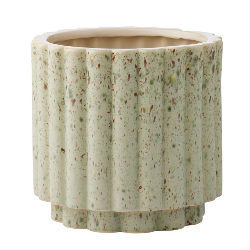 Life Botanic Barona Ceramic Pot 25.5x24.5cm Green/Brown