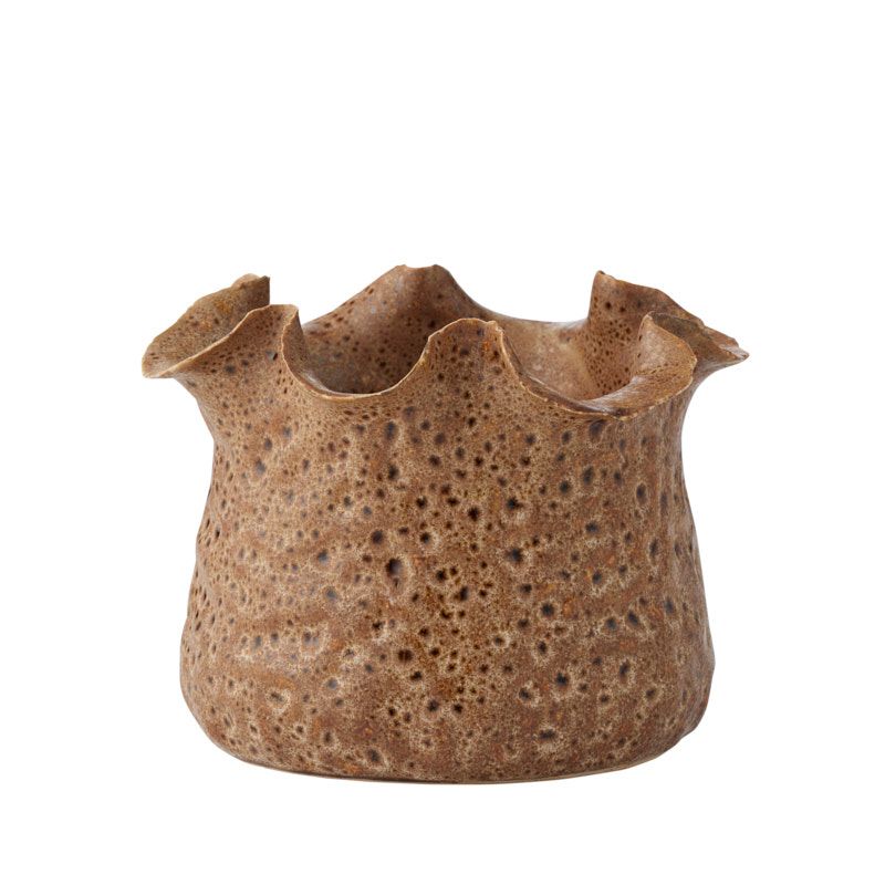 Coast To Coast Amelia Ceramic Pot 18.5x14.5cm Cocoa
