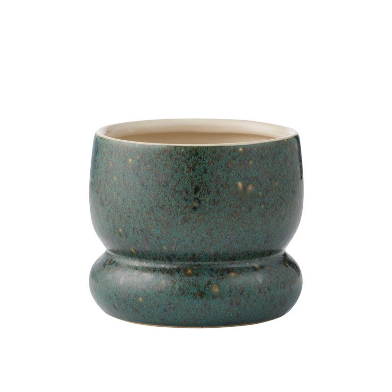 Life Botanic Fullerton Ceramic Pot 14x12cm Forrest