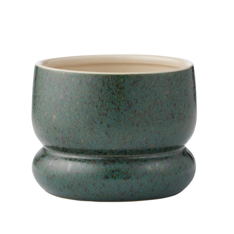 Life Botanic Fullerton Ceramic Pot 18x15cm Forrest