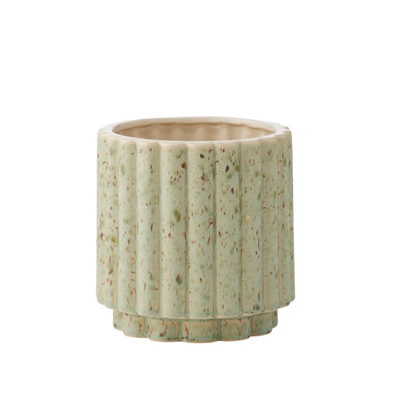 Life Botanic Barona Ceramic Pot 14.5x15cm Green/Brown