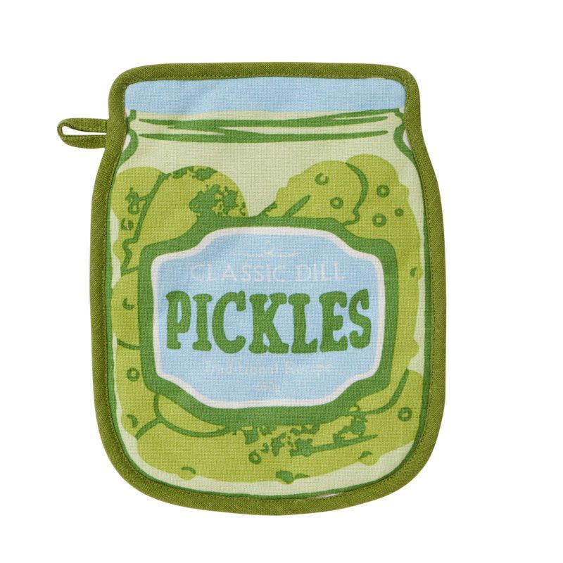 Assemble Pickles Cotton Pot Holder Green