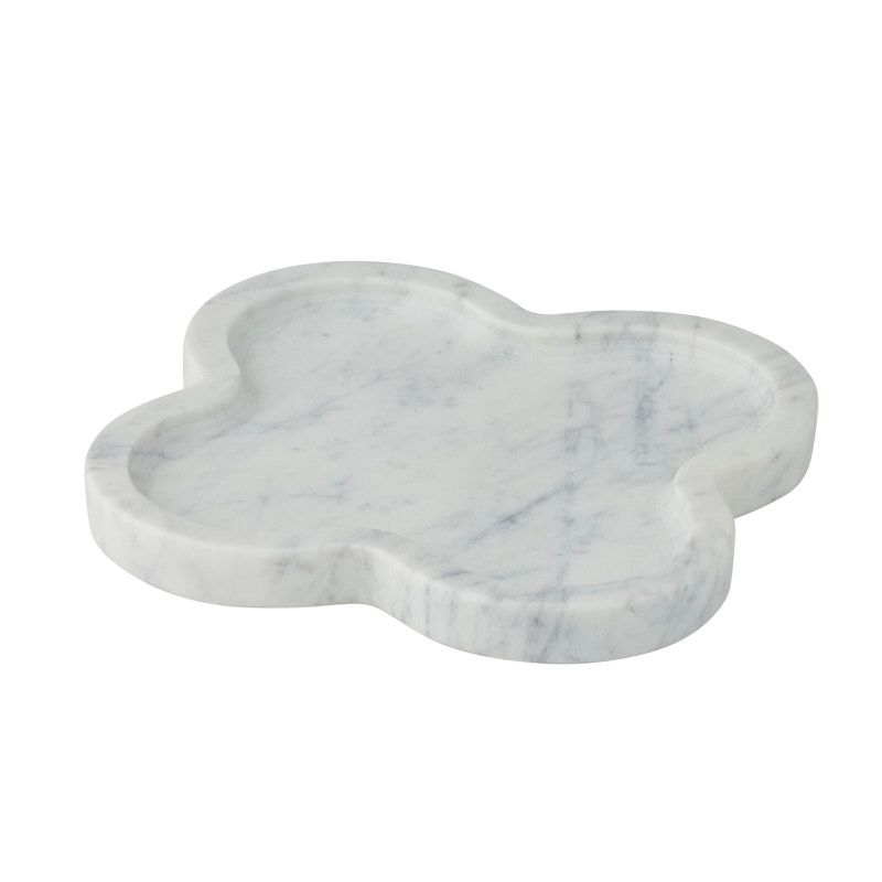 Assemble Abar Marble Tray White