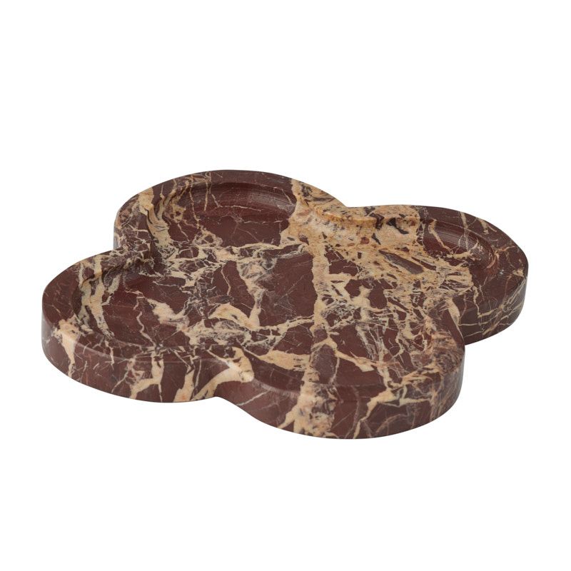 Assemble Abar Marble Tray Claret