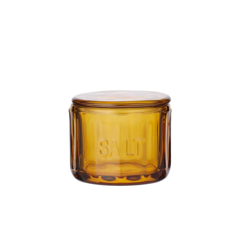 Assemble Lia Glass Salt Jar Amber