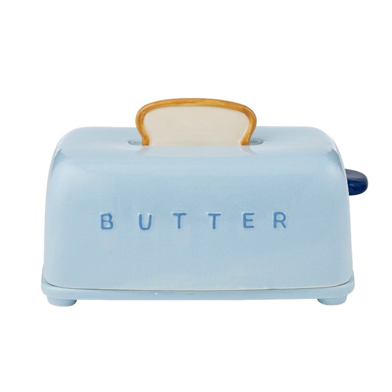Assemble Buerre Ceramic Butter Dish Blue