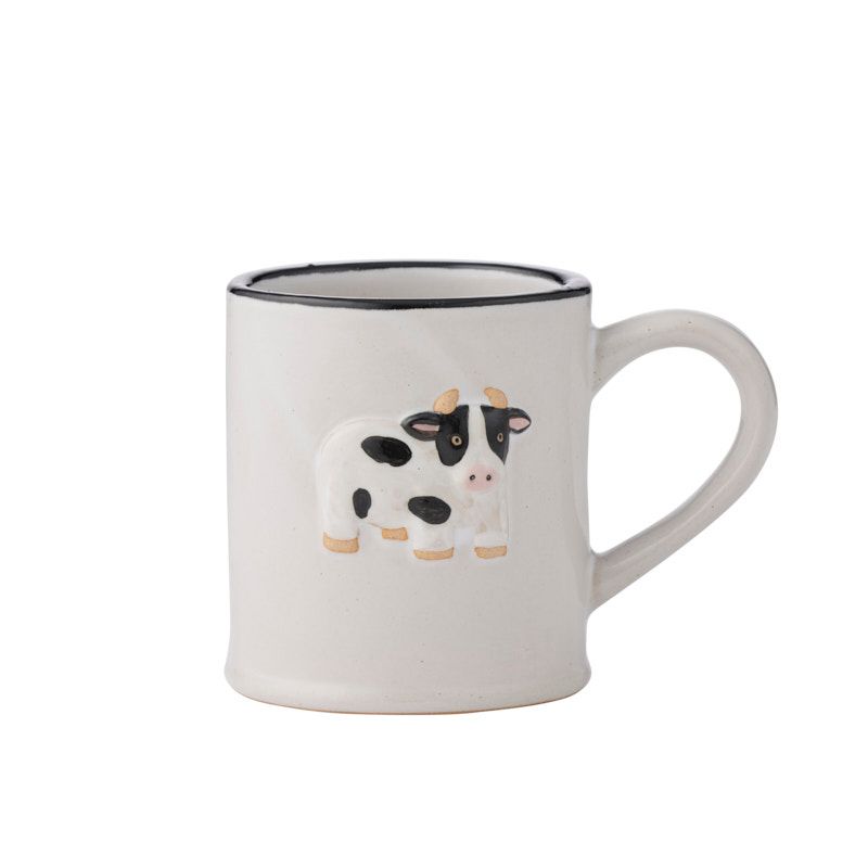 Assemble Moo Ceramic Mug White/Black