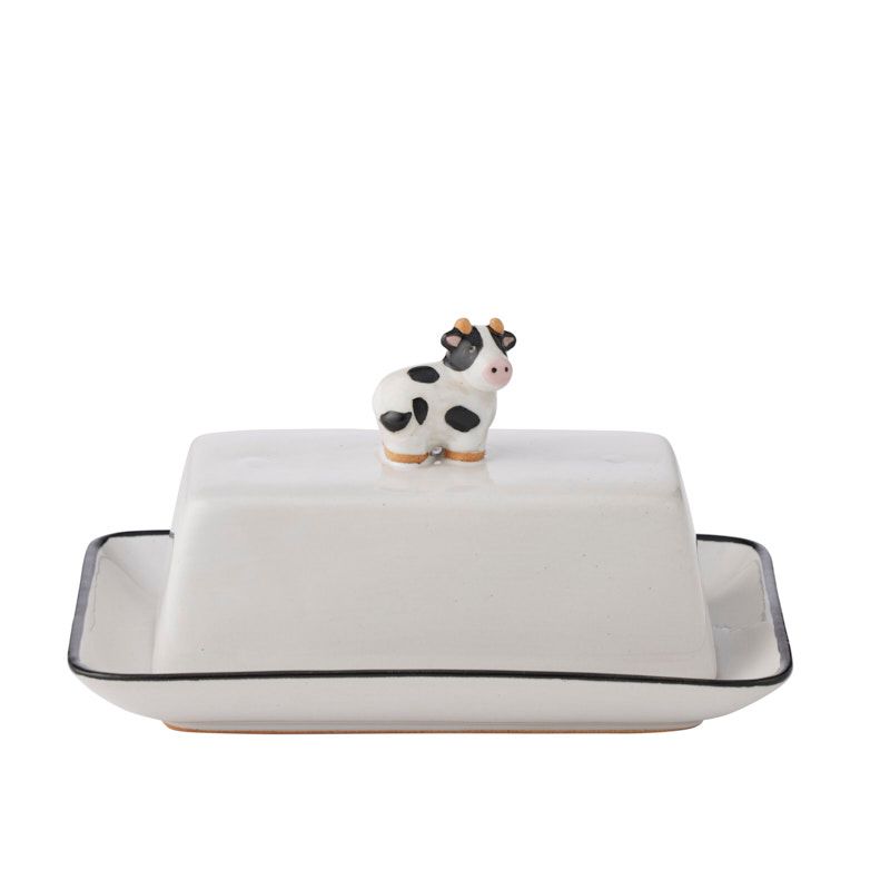 Assemble Moo Ceramic Butter Dish