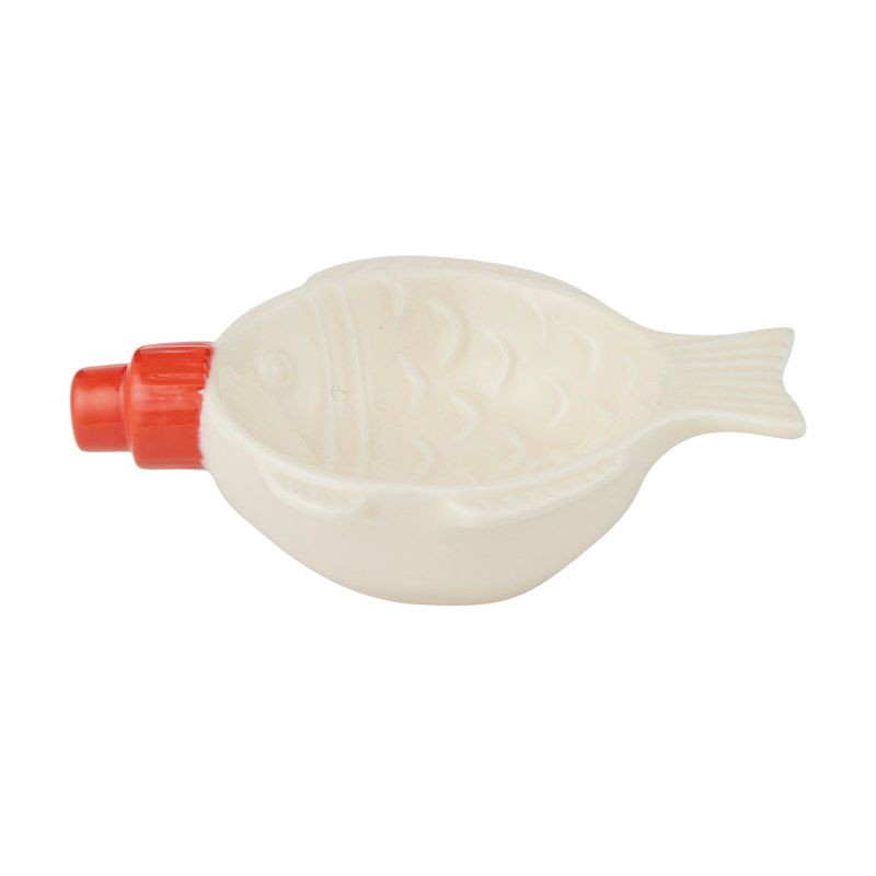 Assemble Shoyu-Tai Ceramic Bowl Ivory/Red