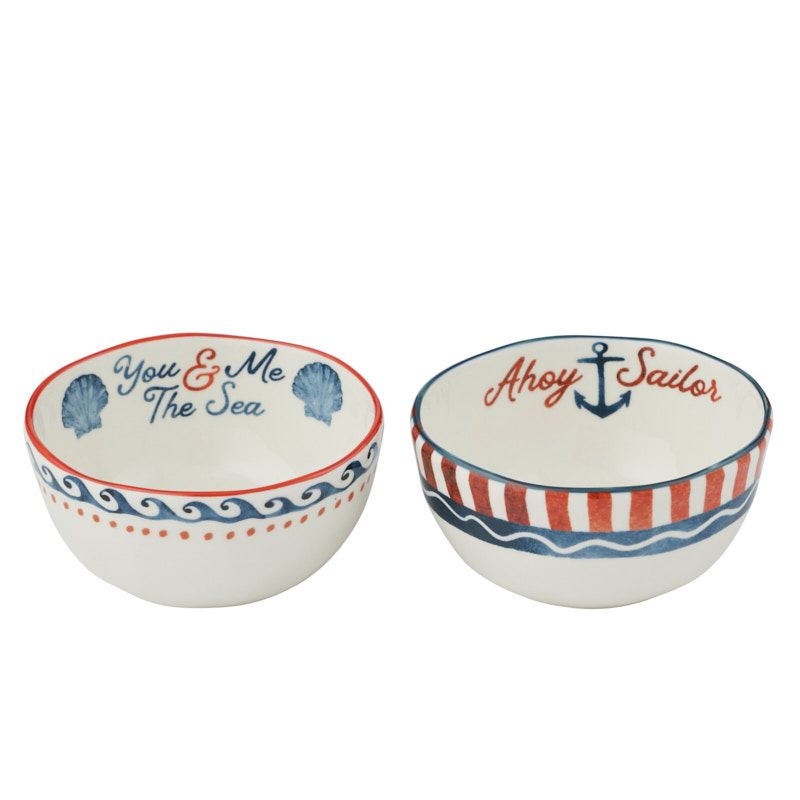 Assemble Ahoy Ceramic Bowl 2 Assorted