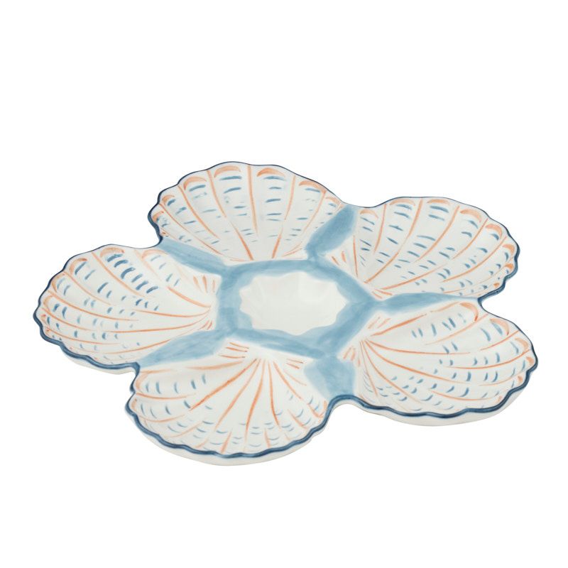 Assemble Corsica Ceramic Platter 30cm Blue/Red