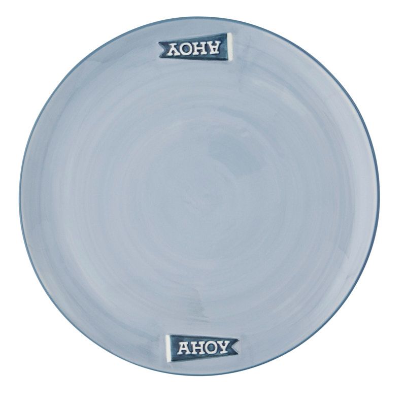 Assemble Cove Round Ceramic Platter Blue