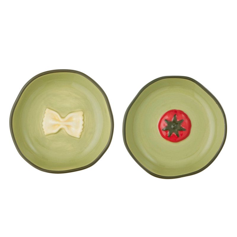 Assemble Porto Ceramic Dish Green 2 Assorted
