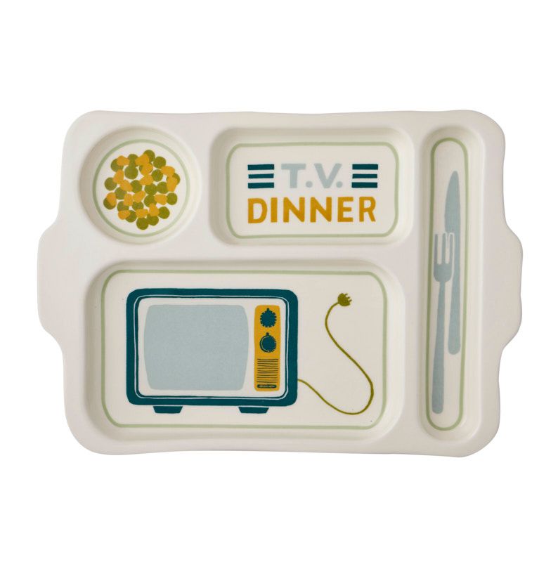 Goldy Gifts TV Dinner Ceramic Tray