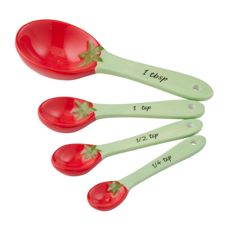 Assemble Pomodoro Set of 4 Ceramic Measuring Spoons