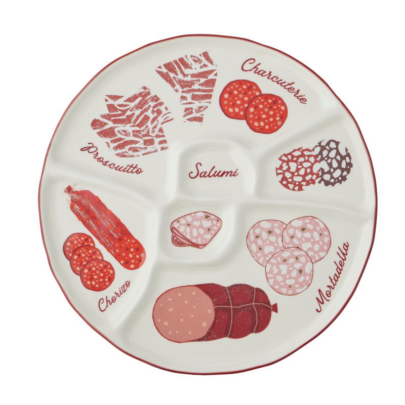 Assemble Charcuterie Ceramic Divided Platter