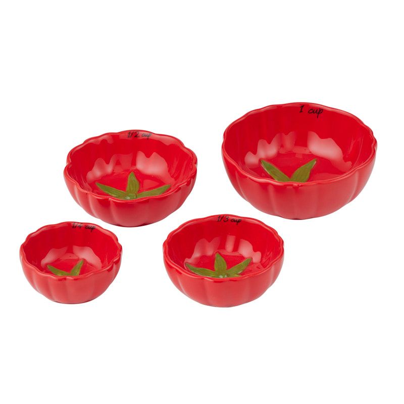 Assemble Pomodoro Set of 4 Ceramic Measuring Cups
