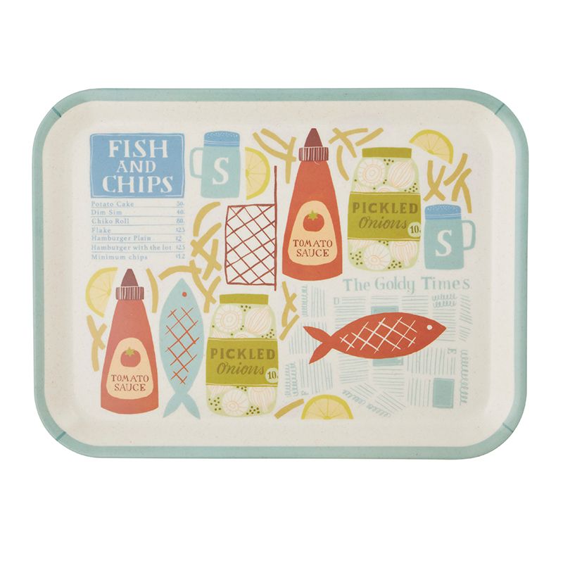 Assemble Fish n Chips Bamboo Fibre Tray