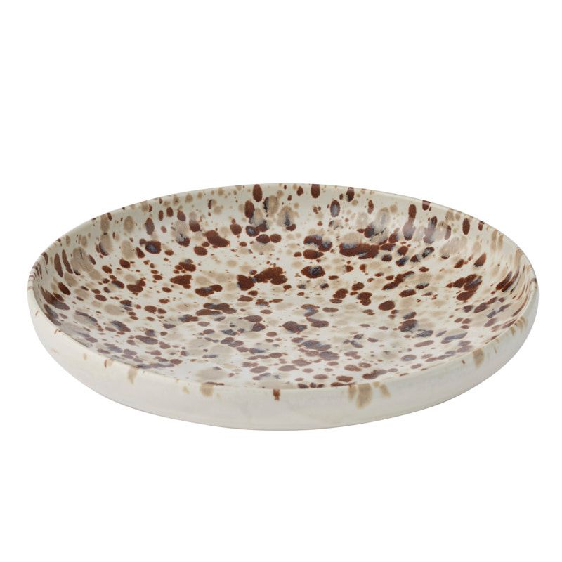 Assemble Dakota Ceramic Platter 31.5cm Ivory/Chocolate