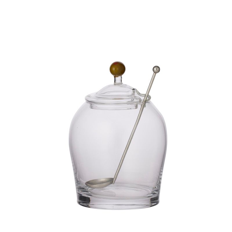 Assemble Emelia Glass Olive Jar with Spoon