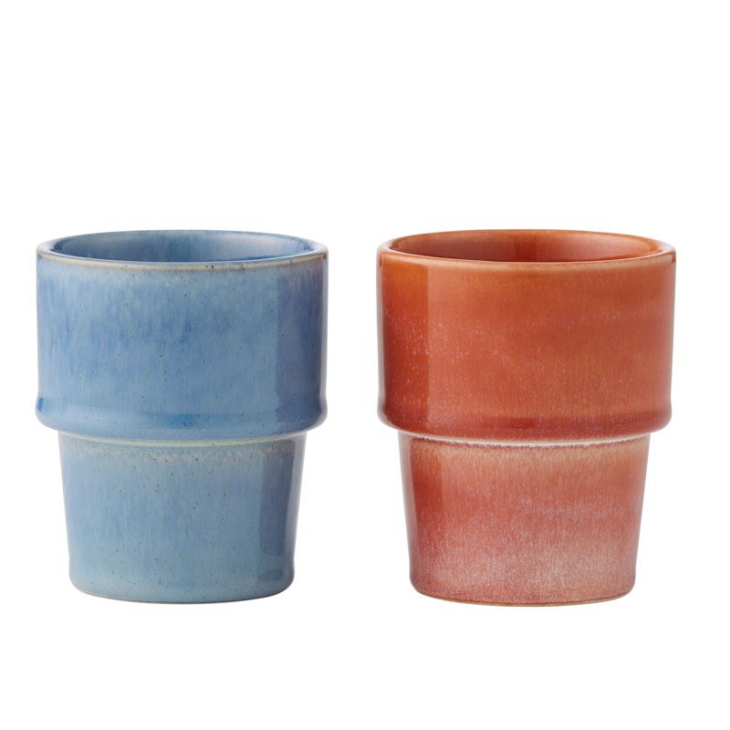 Assemble Centro Ceramic Latte Cup 2 Assorted