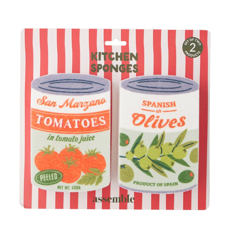 Assemble Tomato & Olive Set of 2 Scouring Pads