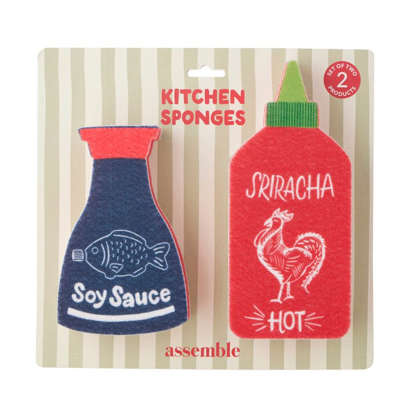 Assemble Saucy Friends Set of 2 Scouring Pads