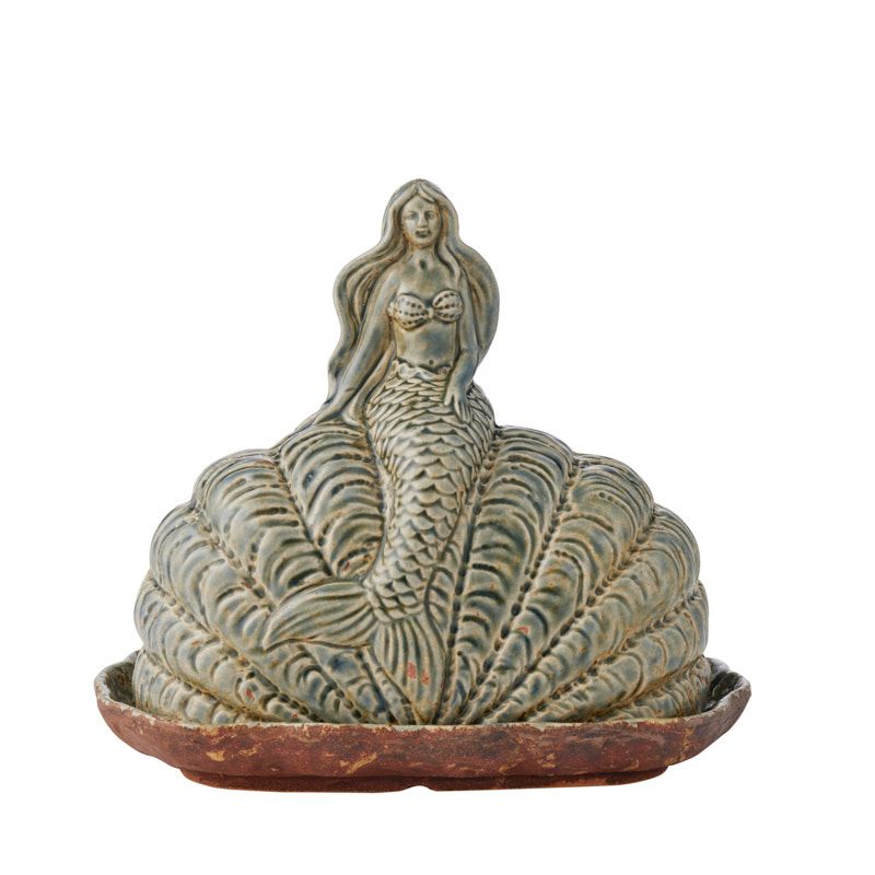 Assemble Rhea Ceramic Butter Dish Ocean