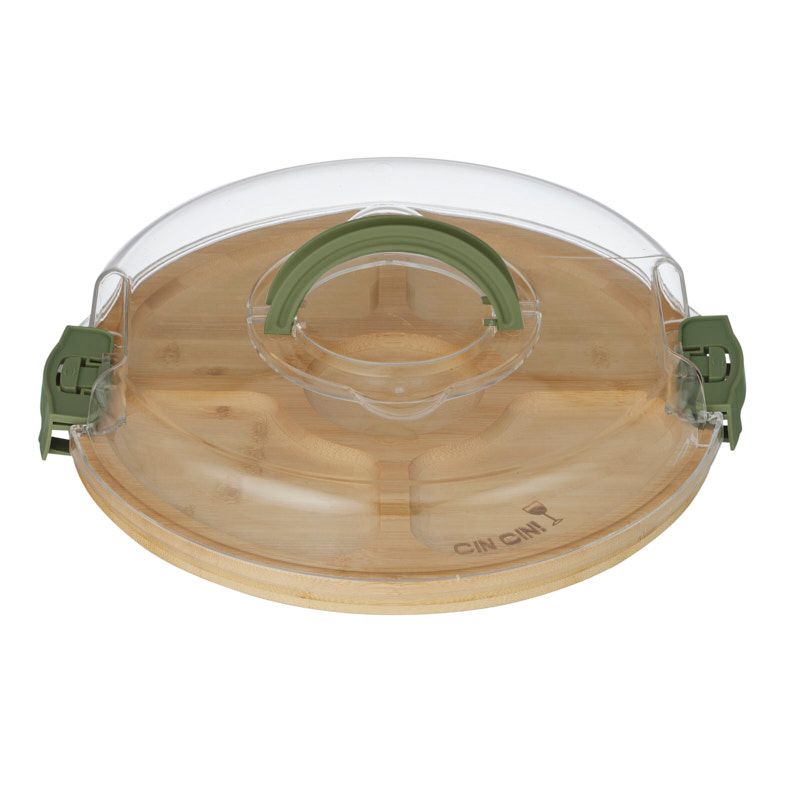 Assemble Porta Round Bamboo Party Board