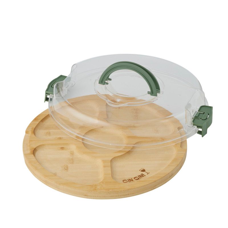 Assemble Porta Round Bamboo Party Board