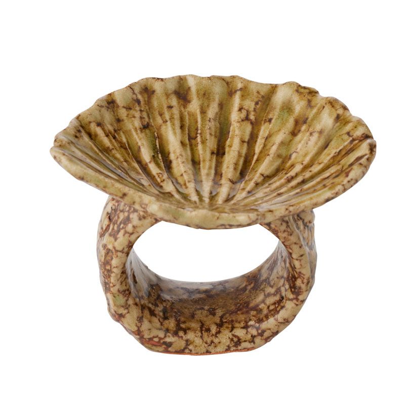 Assemble Varela Ceramic Napkin Ring Olive