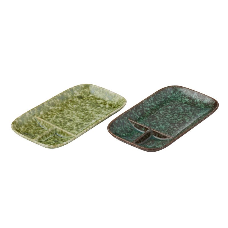 Assemble Willa Ceramic Divided Dish 2 Assorted
