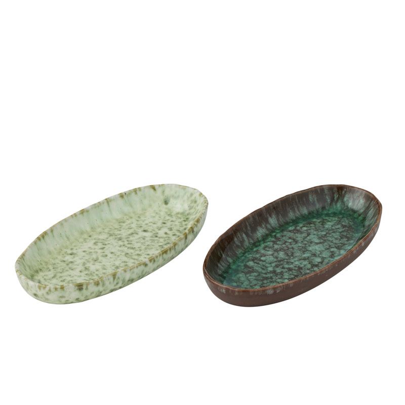 Assemble Willa Ceramic Oval Platter 2 Assorted