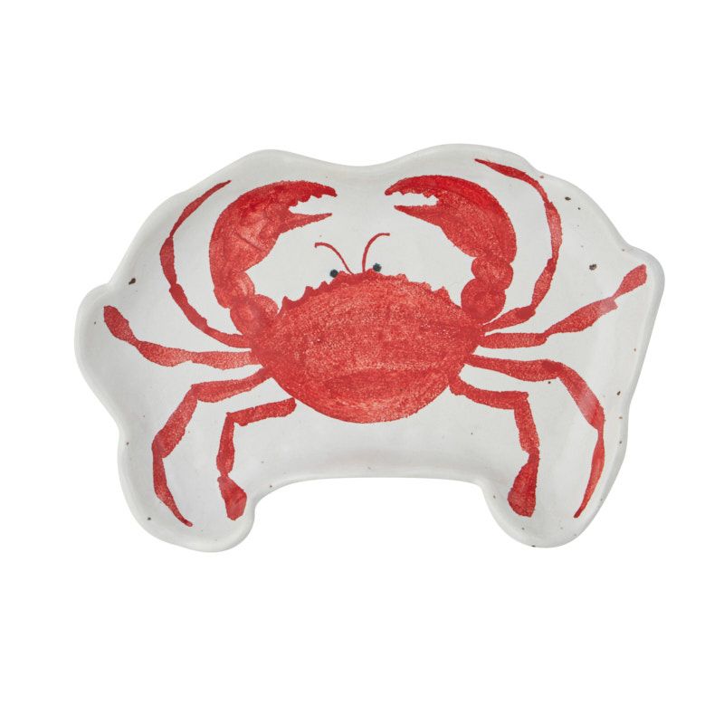 Assemble Homard Ceramic Plate Ivory/Red