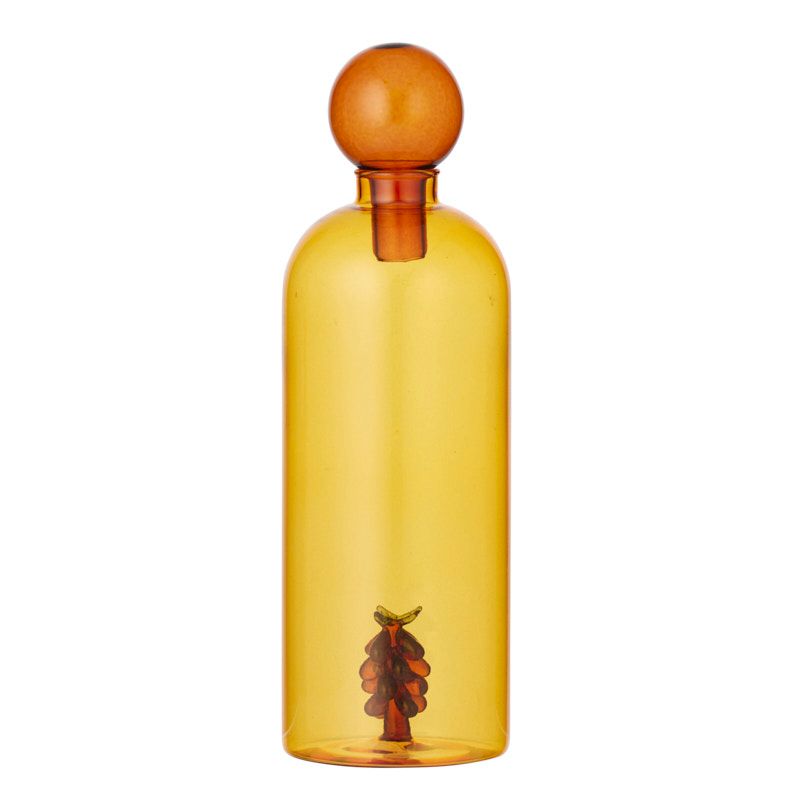 Assemble Vinegar Glass Bottle Amber