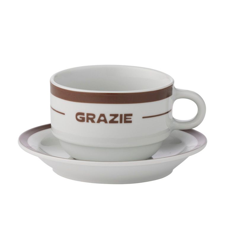 Assemble Grazie Ceramic Cup & Saucer 250ml