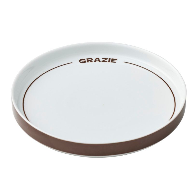 Assemble Grazie Ceramic Side Plate Cocoa