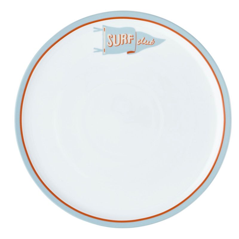 Goldy Gifts Surf Club Ceramic Round Platter