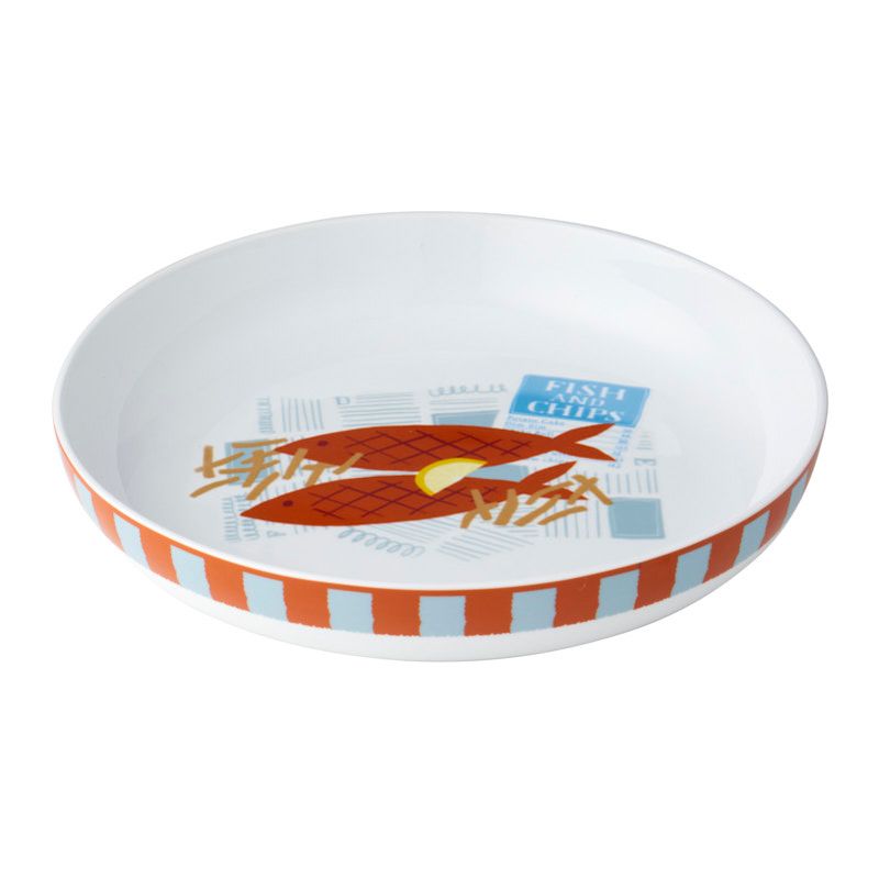 Goldy Gifts Fish & Chips Ceramic Bowl