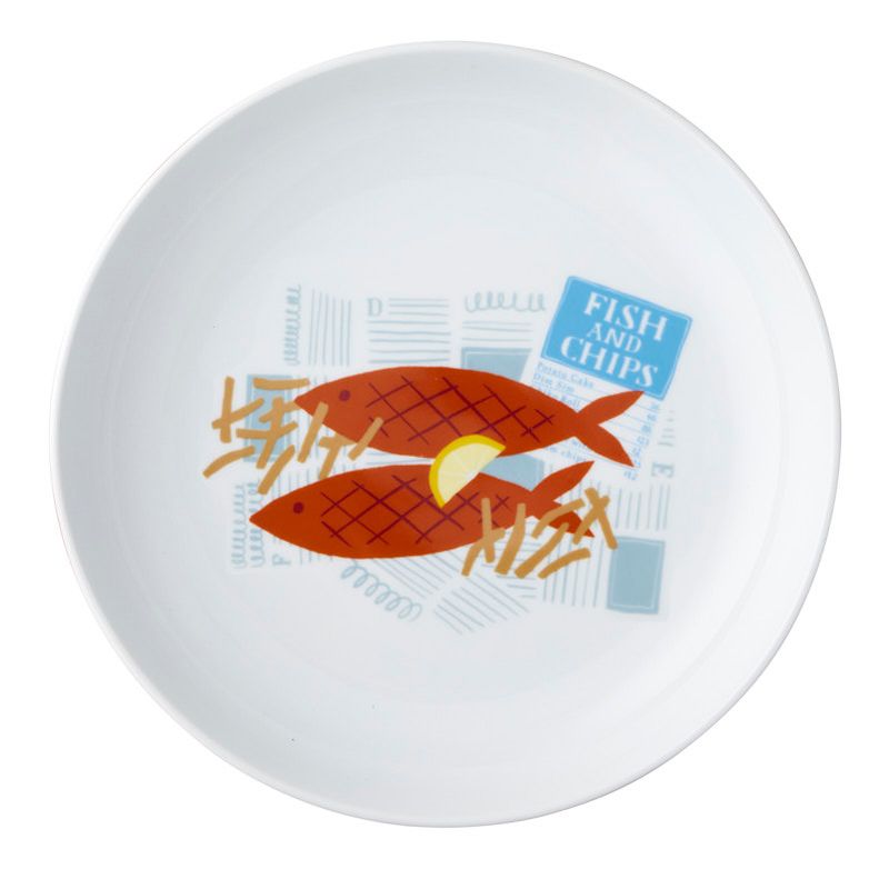 Goldy Gifts Fish & Chips Ceramic Bowl