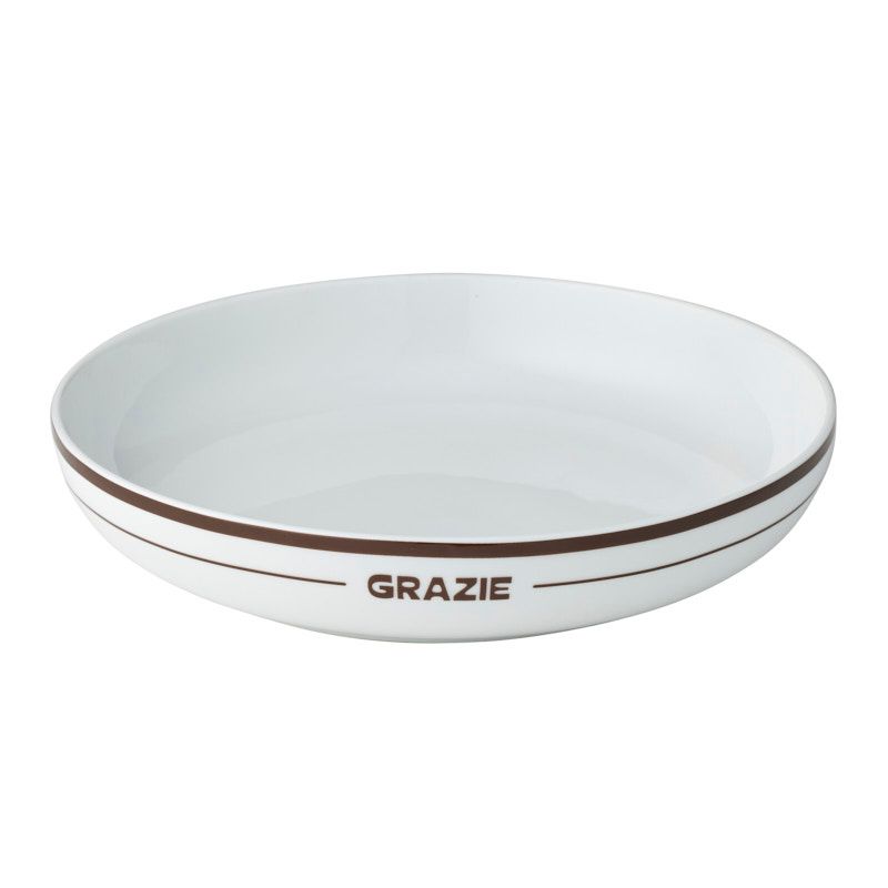 Assemble Grazie Ceramic Bowl 30.5x6cm Cocoa