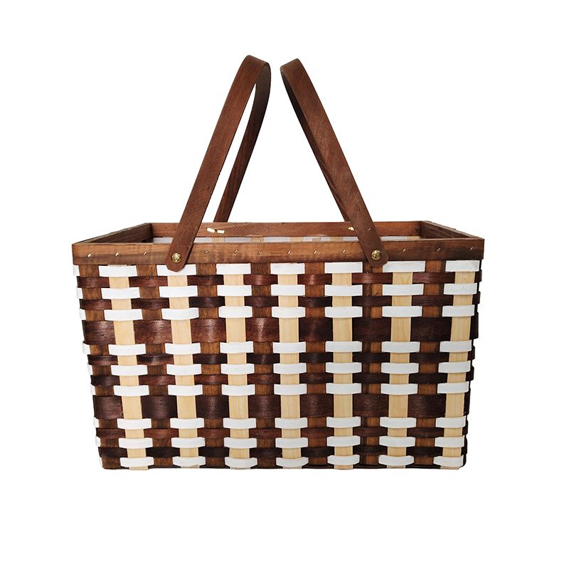 Assemble Denver Wooden Basket 40x28x24cm Cocoa