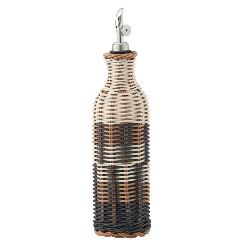 Assemble Veda Glass/PP Oil Bottle Black