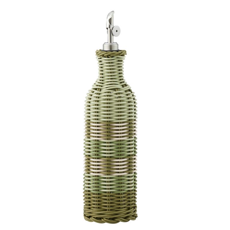 Assemble Veda Glass/PP Oil Bottle Olive