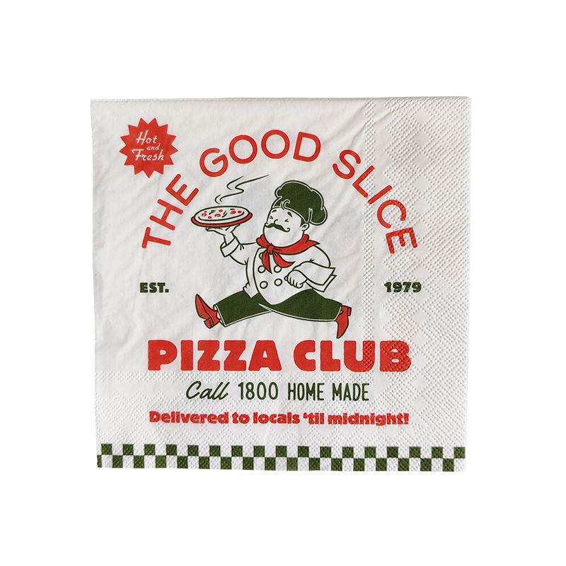Assemble Pizza Club 20pk 3 Ply Napkin