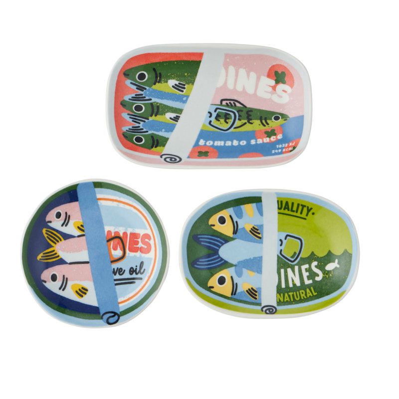 Assemble Valencia Ceramic Trinket Dish 3 Assorted