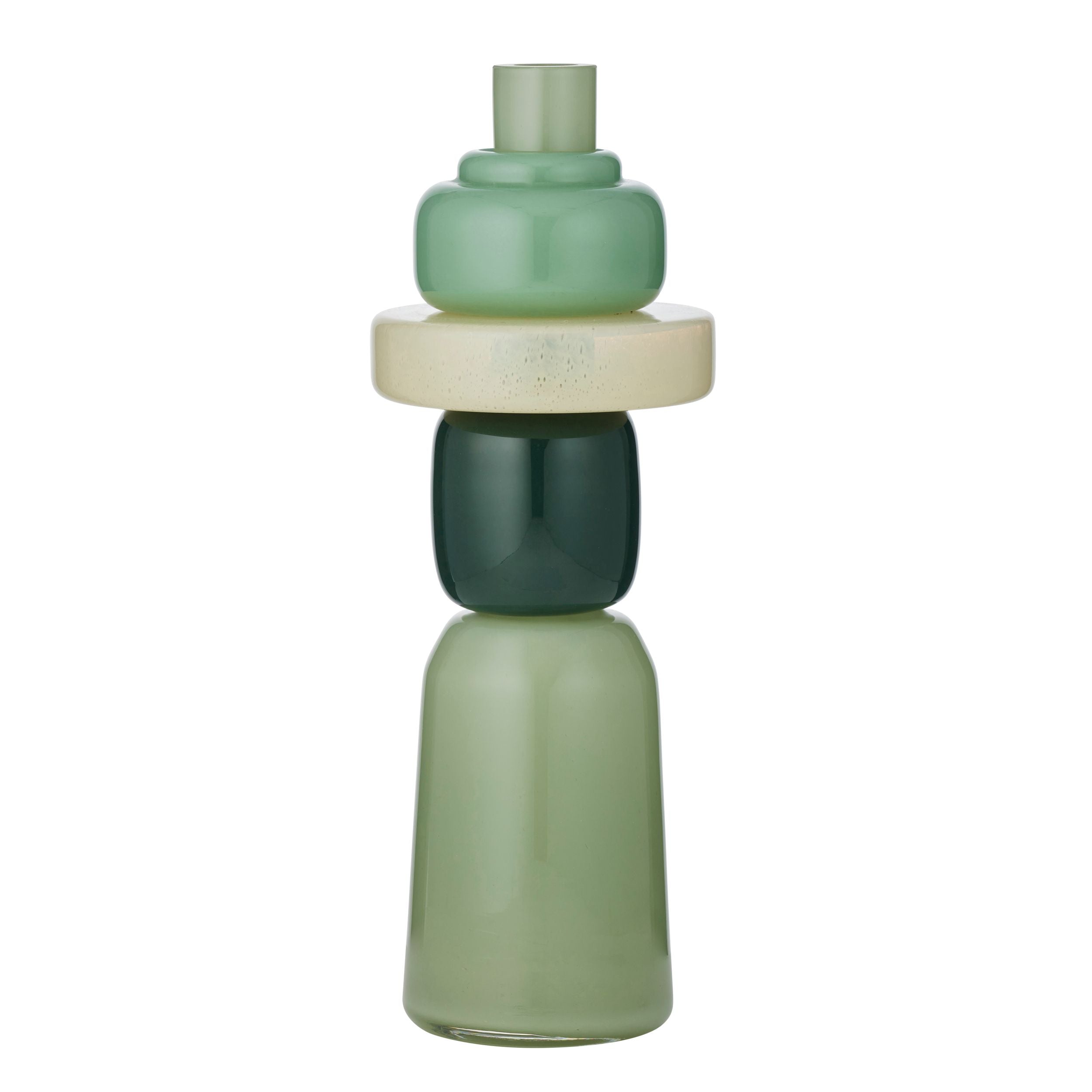 Coast To Coast Luigi Glass Vase Mint/Forrest
