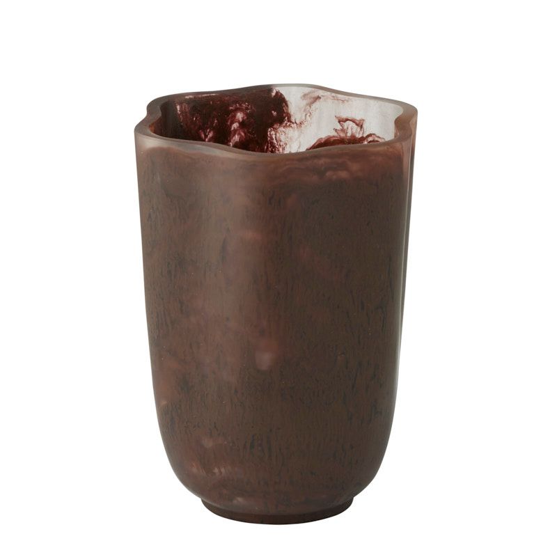 Assemble Riley Resin Vase Cocoa