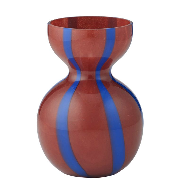 Coast To Coast Bobbi Glass Vase Russet/Cobalt